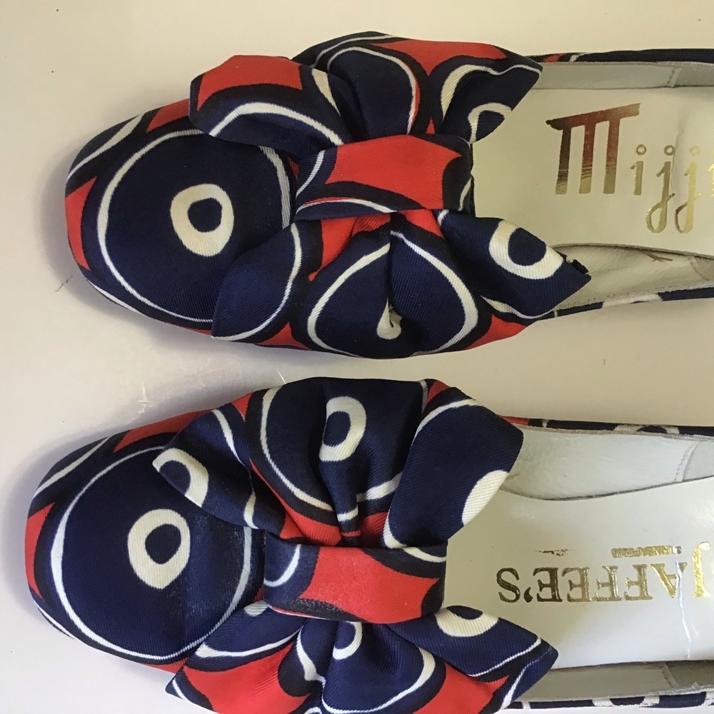 Vintage 1950’s/60’s JAFFEE’S Mijji Pumps, Red, white & blue! - Picture 5 of 14